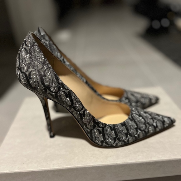 Jimmy Choo love 100 metallic heels - Picture 2 of 4